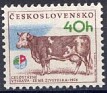 Czech Republic - 1976 - Fauna - 40 H - Multicolor - Czechoslovakia, Fauna - Scott 2078 - Fauna Animales Vaca Lechera Bern-Hana - 0